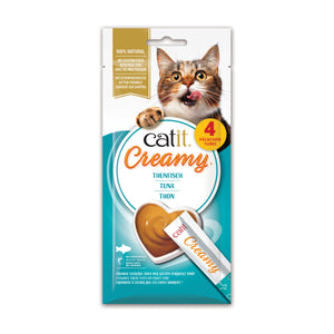Catit Creamy Lickable Treats, Tuna 4 x 10 g