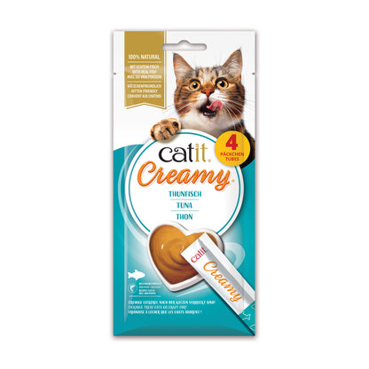 Catit Creamy Lickable Treats, Tuna 4 x 10 g