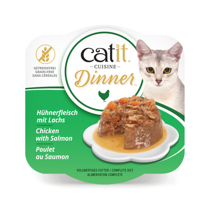 Catit Chicken Dinner, Salmon & Carrot 75 g