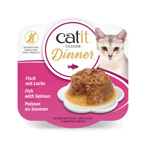 Catit Fish Dinner, Salmon & Green Beans 75 g