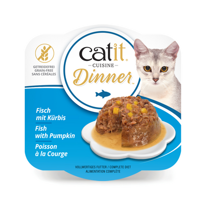 Catit Fish Dinner, Whitefish & Pumpkin 75 g