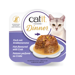 Catit Fish Dinner, Crab Flavour & Pumpkin 75 g