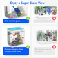 OF-386 Glass Aquarium with LED Light & Filter – 6L