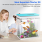 OF-386 Glass Aquarium with LED Light & Filter – 6L