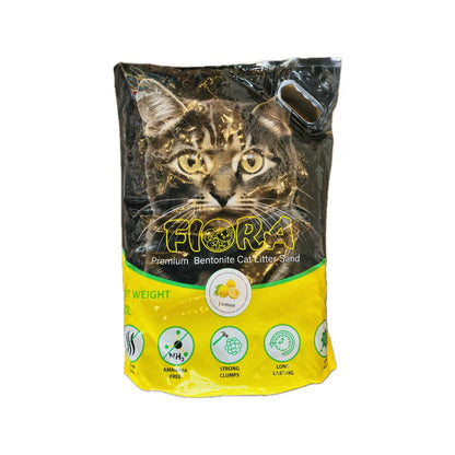 Fiora Premium Bentonite Cat Litter - 10L (Lemon Scent)
