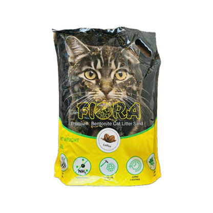 Fiora Premium Bentonite Cat Litter - 10L (Coffee Scent)