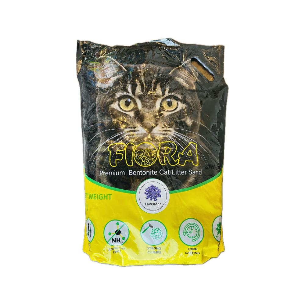 Fiora Premium Bentonite Cat Litter - 10L (Lavender Scent)