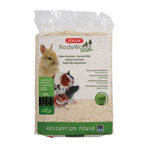 Rodent Litter Rodywood Fresh Apple 60L